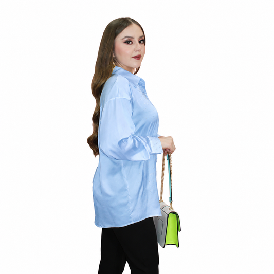 BLUSA CAMISERA PEDRERIA
