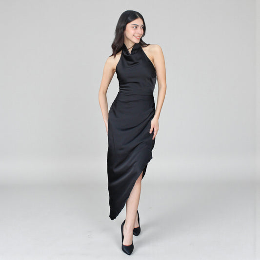 VESTIDO HALTER SATIN