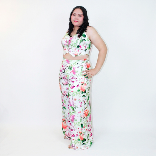CONJUNTO PANTALON FLORAL Y TOP