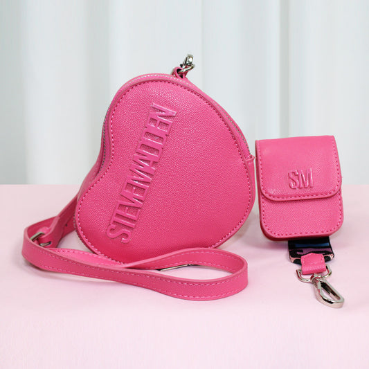BOLSA CORAZON CORREA LOGO STEVE MADDEN