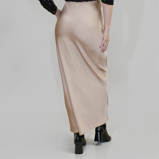 FALDA LARGA SATIN