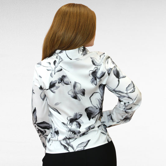 BLUSA SATIN FLORES