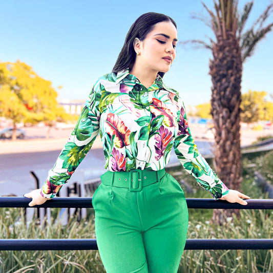 BLUSA HOJAS